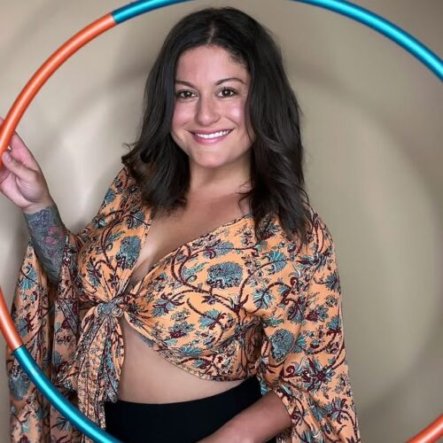 Alternative view of Metallic Peacock PolyPro Hoop