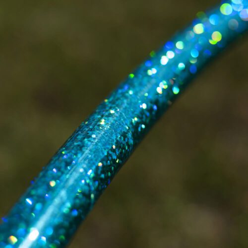 Alternative view of Aquamarine Sequins Metallic Hoop Tape