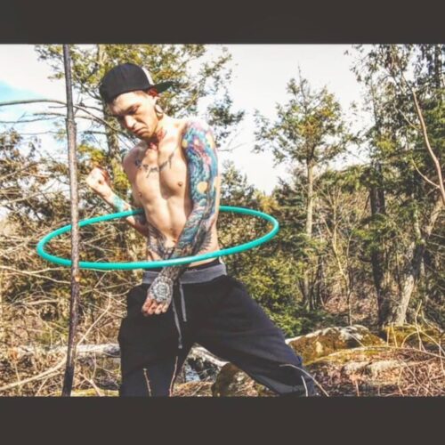 Alternative view of Metallic Mint Polypro Hoop