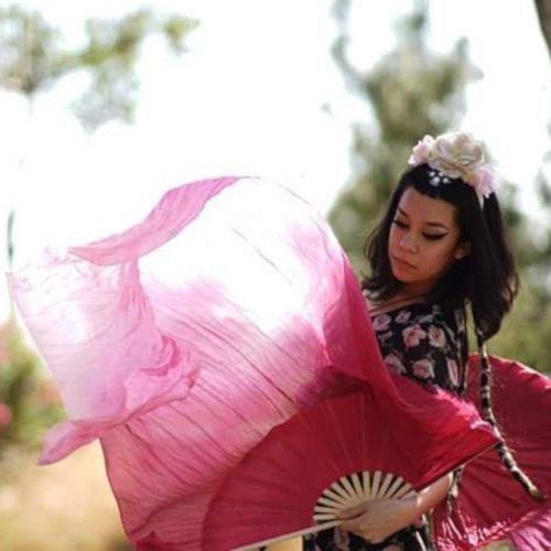 Stargazer Silk Veil Fans