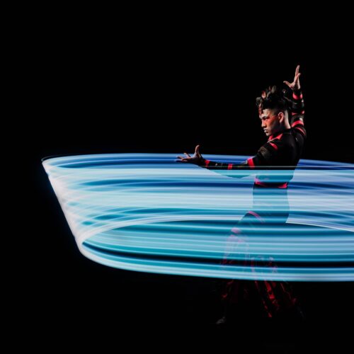 Alternative view of Halo LED Levitation Wand