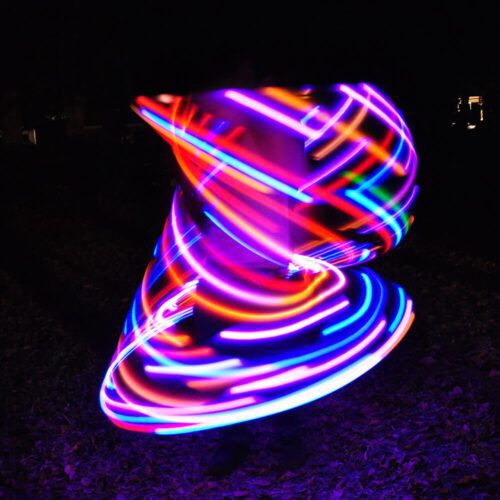 glitch LED Hoop