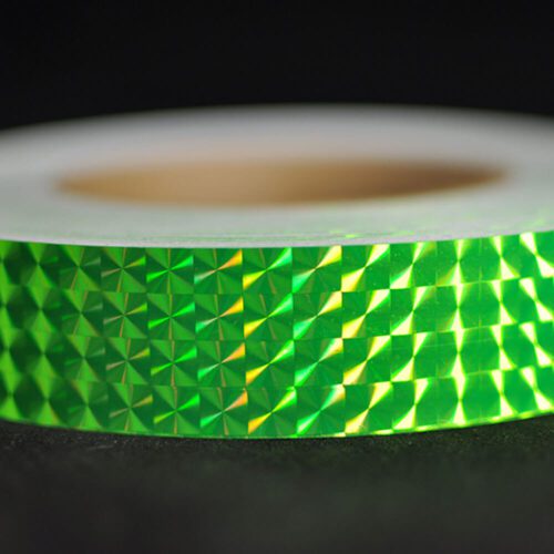 Green Prismatic Metallic Hoop Tape