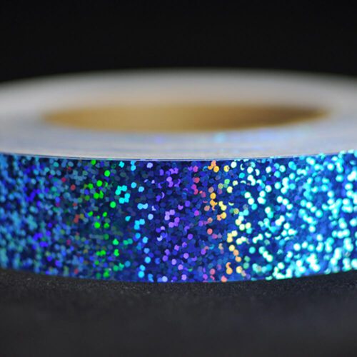 Sky Blue Sequins Metallic Hoop Tape