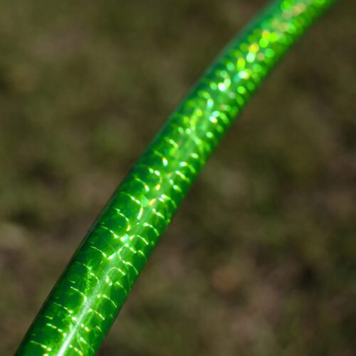 Alternative view of Green Prismatic Metallic Hoop Tape